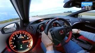 2016 Civic Type R 310hp  0270 kmh acceleration 60FPS [upl. by Otrebide]