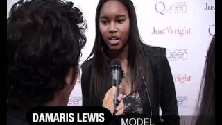 Damaris Lewis  Just Wright Premiere in NY Interview with Simo Benbachir [upl. by Airdnoed]