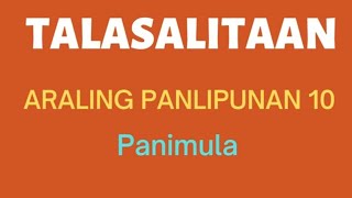 TALASALITAAN KONTEMPORARYONG ISYU UNANG MARKAHAN PANIMULA GRADE 10 [upl. by Aushoj]