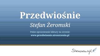 Przedwiośnie  streszczenie audiobook Stefan Żeromski [upl. by Haroppiz]