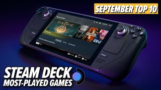 The Top 10 MostPlayed Games On Steam Deck September 2023 Edition [upl. by Bouldon961]