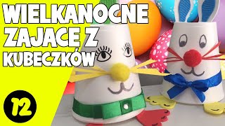 ZAJĄC WIELKANOCNY Z KUBECZKA  Ozdoby wielkanocne ręcznie robione DIY [upl. by Lua]