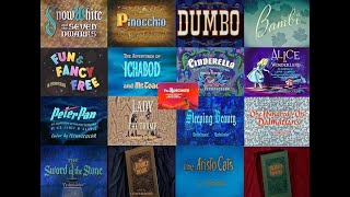 Classic Disney Movie Title Sequences [upl. by Ariom]