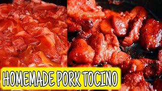 HOMEMADE PORK TOCINO RECIPE in 2 minutes  Pangnegosyo [upl. by Mountford]