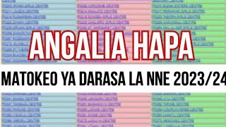 TAZAMA HAPA MATOKEO YOTE YA DARASA LA NNE 202324 • SFNA RESULT 2023 [upl. by Relda190]