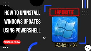 how to uninstall windows updates using Powershell  Windows 11  Windows 10 [upl. by Durman260]