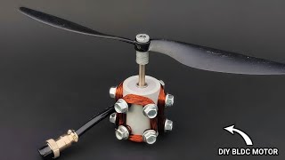 Homemade BLDC Motor  Diy BLDC Motor [upl. by Foss]