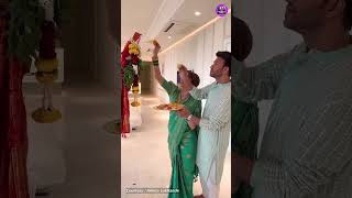 Ankita Lokhande With Husband Vikas Jain Perform Gudi Padwa Puja ankitalokhande [upl. by Candace]