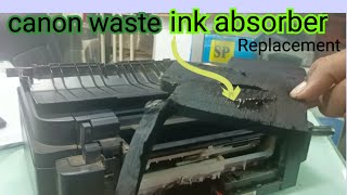 canon waste ink absorber how to clean canon printer ink absorber [upl. by Rosner]