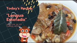 Lengua   How to cook Lengua Estofado  Easy Recipe [upl. by Eceinwahs]