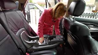 How to fit the Inglesina Darwin isofix base in a car  Baby Lady Canterbury [upl. by Carrnan]