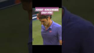 Federer  Kohlschreiber Crazy Point [upl. by Yboc]