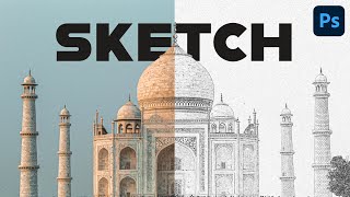 How to Convert Photos to Sketches in Photoshop Easily [upl. by Anotal]