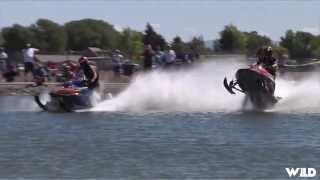 Snowmobile on Water Racing [upl. by Viviene522]