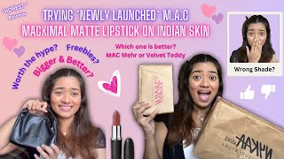 MACximal Lipstick on Indian Skin  Unboxing amp HONEST Review  Gauri Gajare Official maccosmetics [upl. by Occor]