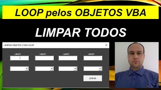 LOOP VBA para LIMPAR TODAS as TEXTBOX e COMBOBOX de Formulário Excel [upl. by Johnna]