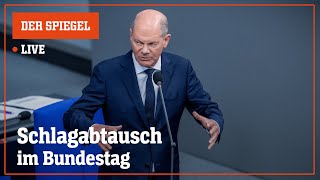 Livestream Kanzler Scholz stellt sich Fragen im Parlament  DER SPIEGEL [upl. by Ladnik]