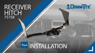 Draw•Tite® Installation 75758  2018 Ford Escape Trailer Hitch Class III 2 in Receiver [upl. by David296]