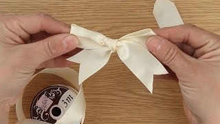 How to Tie A Ribbon Bow  Craft Techniques [upl. by Agamemnon]