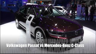 Volkswagen Passat 2015 vs MercedesBenz CClass 2015 [upl. by Rodavlas]