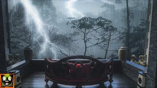 Sleep Instantly with Heavy Thunderstorm Sounds  Rain Loud Thunder and Lightning Sound Effects [upl. by Molahs]