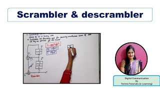 Unit2 L3  Scrambling  Scrambler and descrambler  scrambler in digital communication [upl. by Oirevlis393]