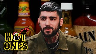 Zayn Malik Lets the Tears Flow While Eating Spicy Wings  Hot Ones [upl. by Corina]