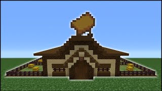 Minecraft Tutorial How To Make A Horse Stables [upl. by Rickert]