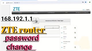 zte router password change  How to change zte wifi password change ztewifiTechnicalDhrub [upl. by Ekihc]