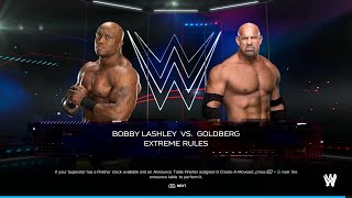 WWE 2K24  Bobby Lashley vs Goldberg  Extreme Rules Match [upl. by Fellner]