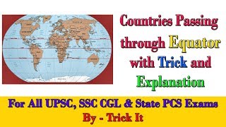 Trick to Remember Countries on Equator [upl. by Nylrak196]