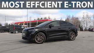 Audi Q4 etron Sportback 45 Quattro range test [upl. by Etnoj242]