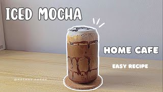 Iced Mocha at home l Home Coffee Recipes EP09 [upl. by Nachison]