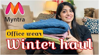 Myntra winter wear haul 🛍️  Myntra Cardigans haul 👚 fashion fusions [upl. by Alejandrina]