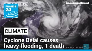 Cyclone Belal causes heavy flooding 1 death in Mauritius after battering French island of Reunion [upl. by Essirahc206]