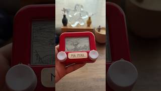 El aquelarre  Goya en etchasketch mamike dibujo art spooky [upl. by Werdnael]