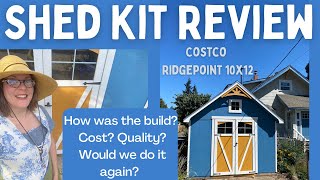 We Bought  Built a Costco Shed Kit Was It A Good Deal Here is our Review [upl. by Nennerb107]