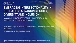 Embracing Intersectionality in Education Advancing Equity Diversity and Inclusion [upl. by Kathryn]