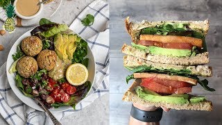 What A Vegan Couple Eats in a Day  Baked Falafel Recipe [upl. by Ykcor]