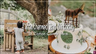 Farmthemed birthday party PREP SETUP amp DECOR idea  Birthday Party for 2 year olds at the FARM [upl. by Arley]