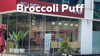 Pret A Manger Broccoli Mushroom amp Water Chestnut Puff [upl. by Bachman598]