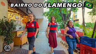 FLAMENGO NEIGHBORHOOD — Rio de Janeiro 🇧🇷 Brazil — 2024 【 4K UHD 】 [upl. by Ramey]