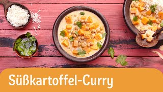 Veganes SüßkartoffelCurry  REWE Deine Küche [upl. by Arayt484]