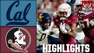 California Golden Bears vs Florida State Seminoles  Full Game Highlights  ESPN College Football [upl. by Brosy]