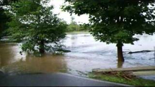 Hochwasser in Wasserkretscham Löbauer Wasserwmv [upl. by Allveta]