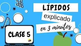 CLASE 5 Lípidos explicados en menos de 3 minutos  curso para estudiantes de nutrición [upl. by Ion213]