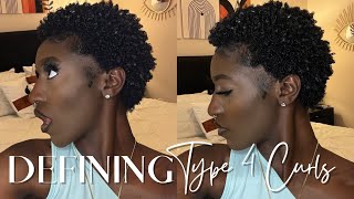 how to define type 4 twa hair  wash n go amp baby hair tutorial [upl. by Eichman]