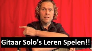 Gitaar Solos Leren Spelen voor beginners [upl. by Yelsa]