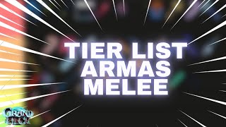 GPO Tier List das Melhores Armas Melee do GPO para PVP minha opnião [upl. by Aierb446]