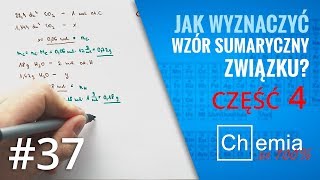 Matura z chemii Jak wyznaczyć WZÓR SUMARYCZNY związku organicznego cz4  Zadanie Dnia 37 [upl. by Klapp781]